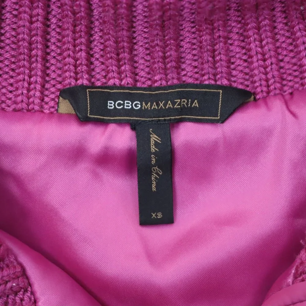 BCBG Max Azria Womens XS Snap Quilted Collared Vest - Picture 5 of 5